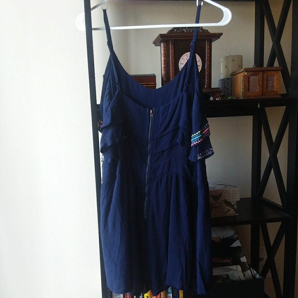 Colorful Edge Detail Romper NWOT - Picture 5 of 6